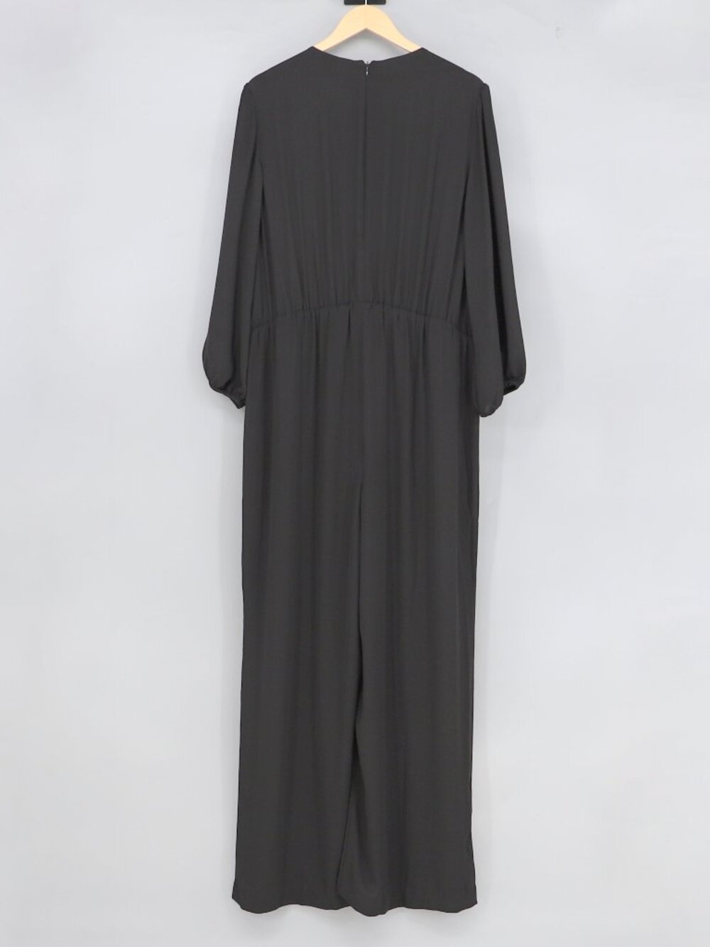 NWT CHICO'S Crepe Jumpsuit 3/4 Sleeve in Black Size 3.5/ US 18 - Picture 2 of 8